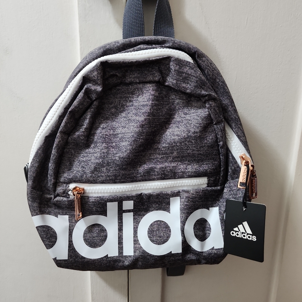 Adidas linear mini backpack jersey onix/white/rose gold